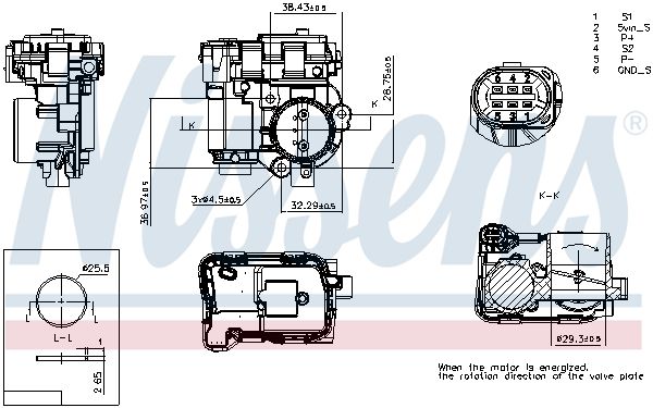 NISSENS 955188 ** FIRST FIT ** Throttle Body for SEAT SKODA VW
