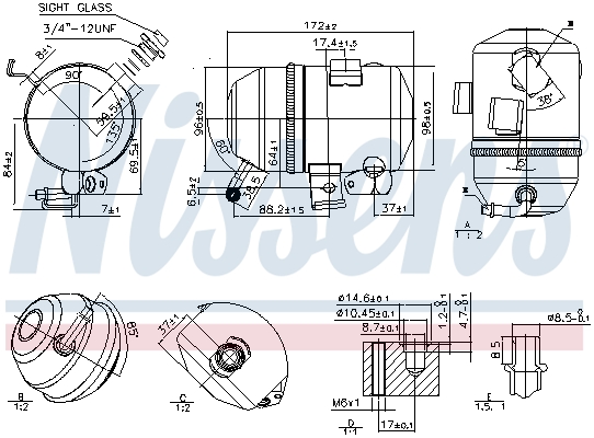 NISSENS 95520 изсушител,...