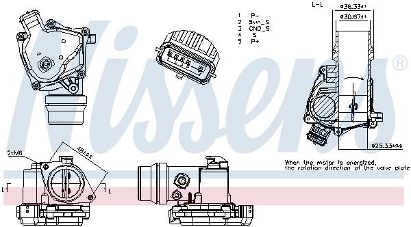 NISSENS 955334 ** FIRST FIT ** Throttle Body for MERCEDES-BENZ NISSAN RENAULT