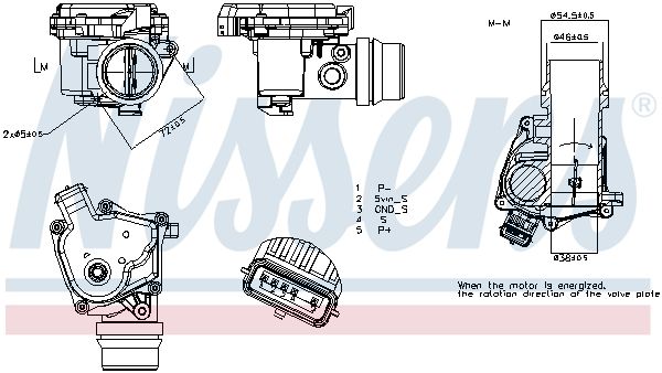 NISSENS 955364 ** FIRST FIT ** Throttle Body for DACIA INFINITI NISSAN RENAULT