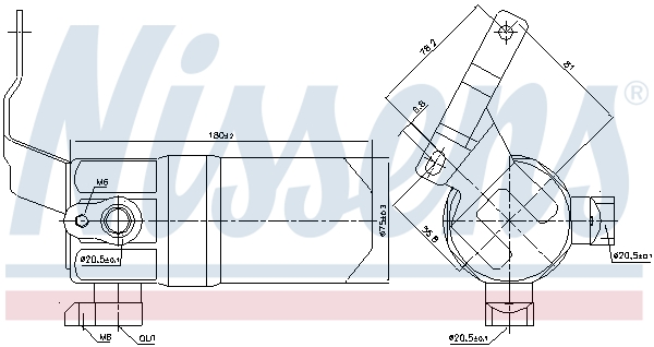 NISSENS 95552 изсушител,...