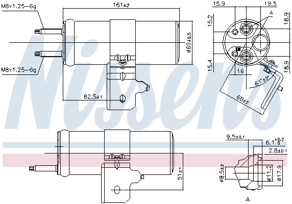 NISSENS 95568 изсушител,...