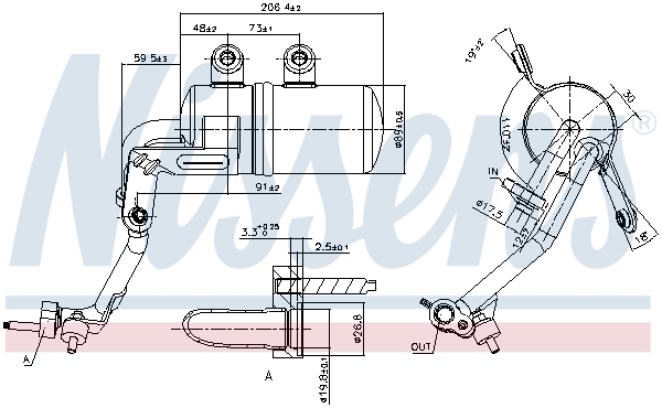 NISSENS 95570 изсушител,...