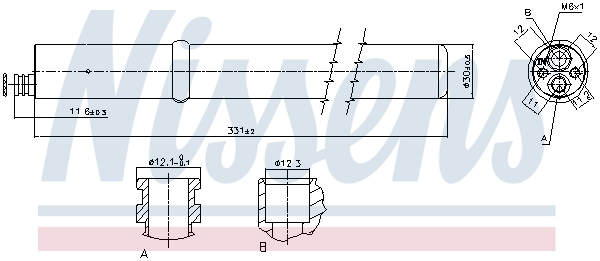 NISSENS 95589 изсушител,...