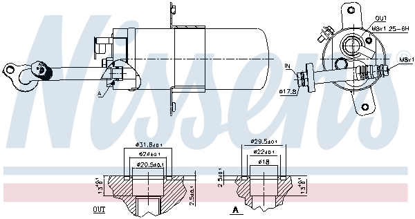 NISSENS 95592 изсушител,...