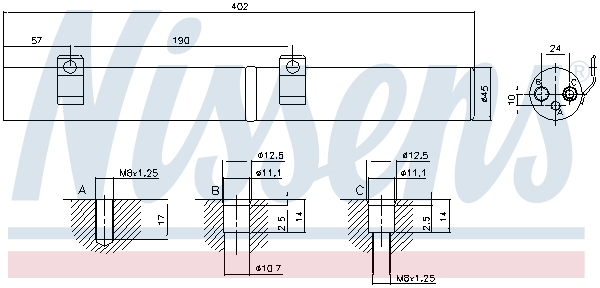 NISSENS 95596 изсушител,...