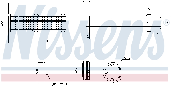 NISSENS 95605 изсушител,...