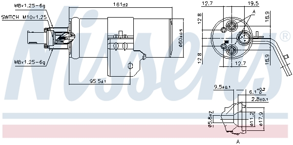 NISSENS 95607 Essiccatore,...
