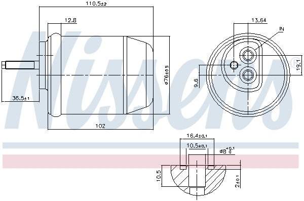 NISSENS 95761 изсушител,...