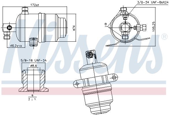 NISSENS 95763 изсушител,...