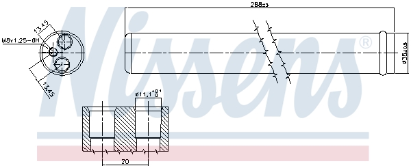 NISSENS 95772 изсушител,...