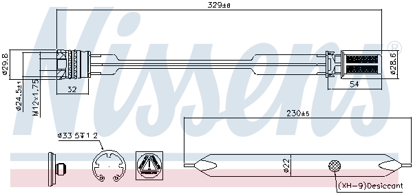 NISSENS 95780 изсушител,...