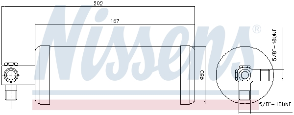 NISSENS 95980 Αφυγραντήρας, σύστ. κλιματισμού for PORSCHE
