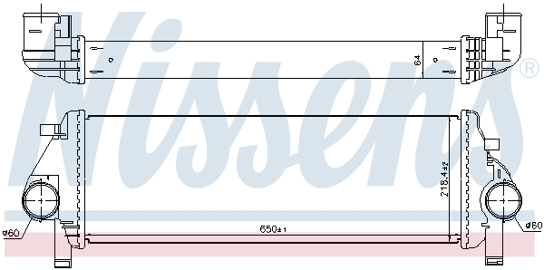 NISSENS 961238 интеркулер...