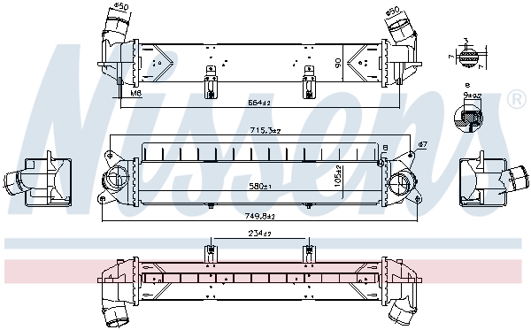 NISSENS 961241 интеркулер...