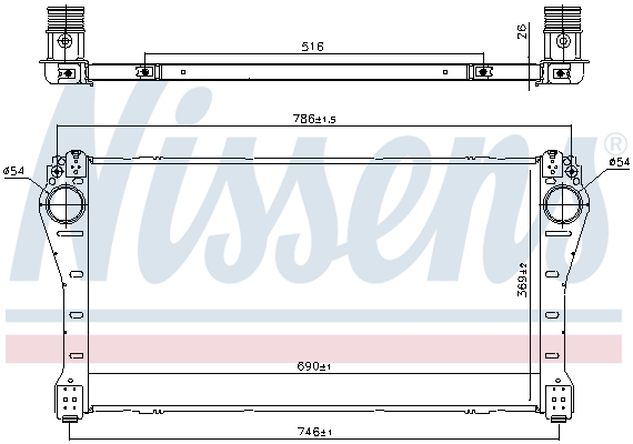 NISSENS 961250 интеркулер...