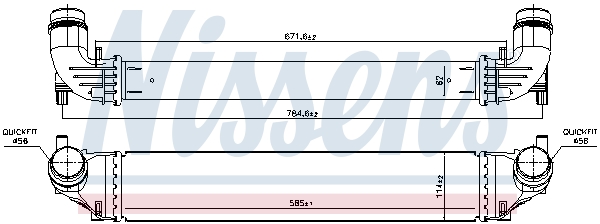 NISSENS 96141 интеркулер...