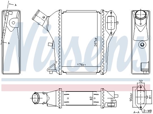 NISSENS 961423 интеркулер...