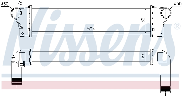 NISSENS 961425 интеркулер...