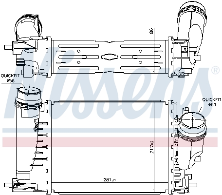 NISSENS 961429 интеркулер...