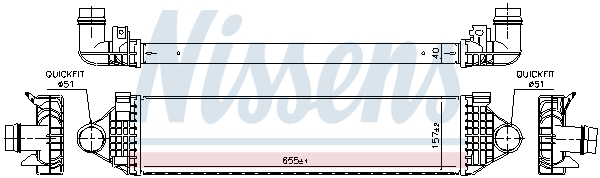 NISSENS 961476 Intercooler
