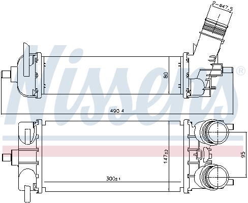 NISSENS 961509 интеркулер...