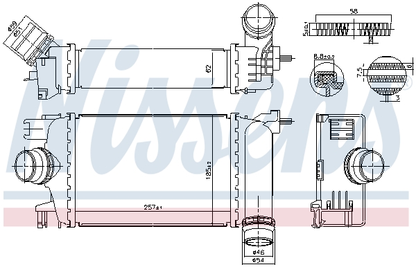 NISSENS 961526 интеркулер...