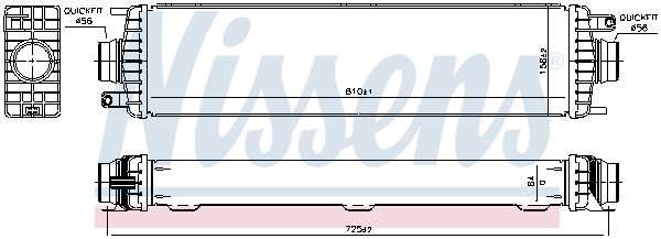 NISSENS 961546 интеркулер...