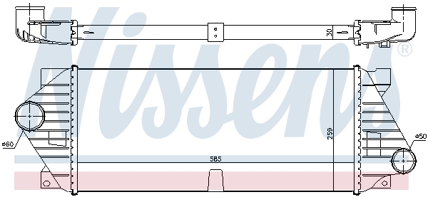 NISSENS 96206 интеркулер...