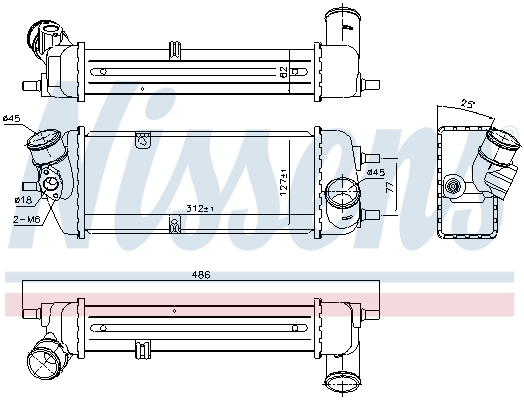NISSENS 96270 Intercooler