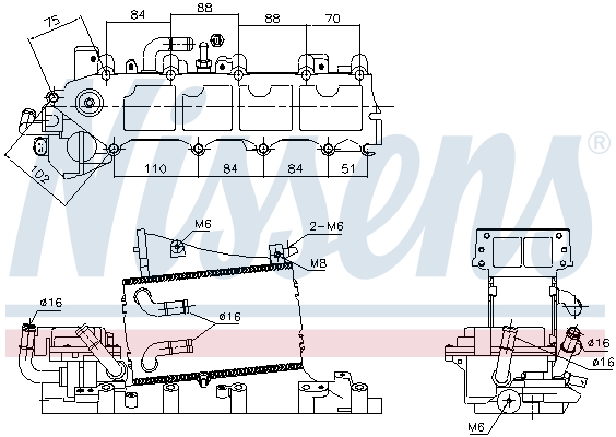 NISSENS 96317 Intercooler
