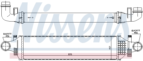 NISSENS 96335 интеркулер...