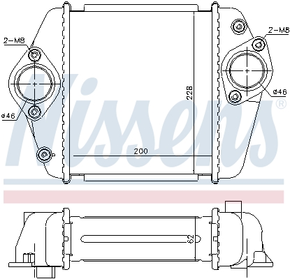 NISSENS 96372 интеркулер...