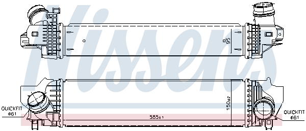 NISSENS 96377 интеркулер...