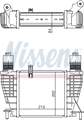 NISSENS 96396 интеркулер...