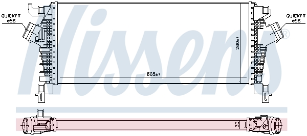 NISSENS 96454 Intercooler