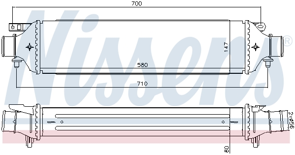 NISSENS 96477 Intercooler