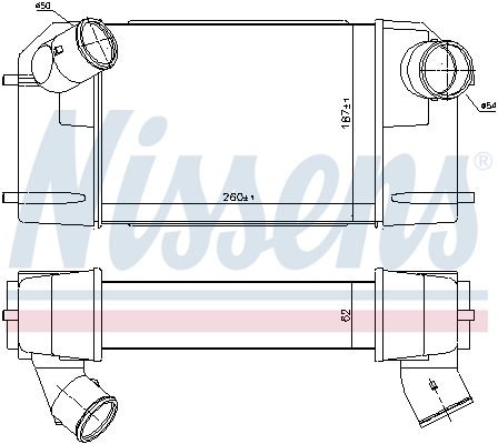 NISSENS 96489 интеркулер...