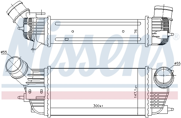 NISSENS 96497 Intercooler