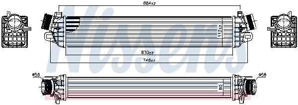 NISSENS 96505 Intercooler