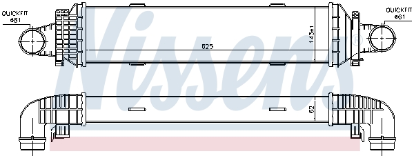 NISSENS 96534 интеркулер...