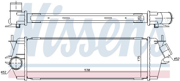 NISSENS 96583 интеркулер...