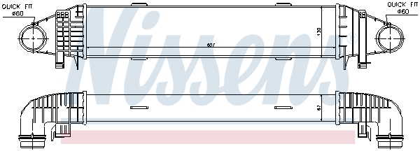 NISSENS 96598 Intercooler