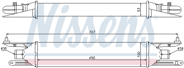 NISSENS 96604 интеркулер...