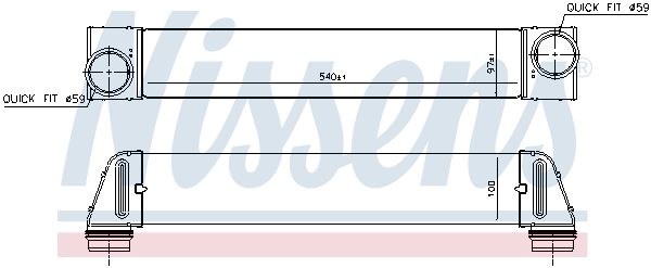 NISSENS 96607 интеркулер...