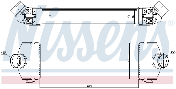 NISSENS 96641 Intercooler