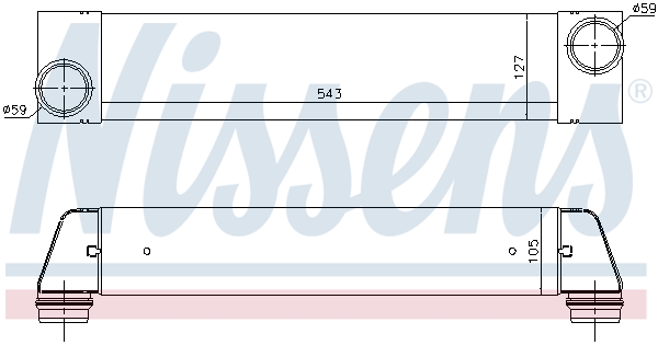 NISSENS 96657 Intercooler