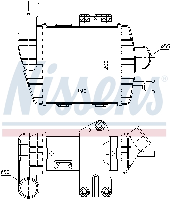 NISSENS 96661 интеркулер...