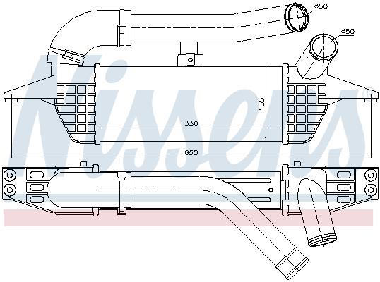 NISSENS 96662 Intercooler
