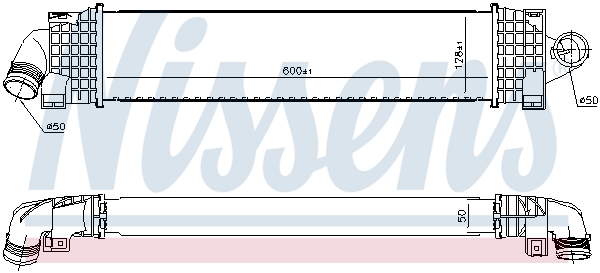 NISSENS 96689 интеркулер...